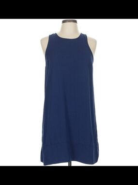 Leith Royal Blue Sleeveless Midi Shift Dress